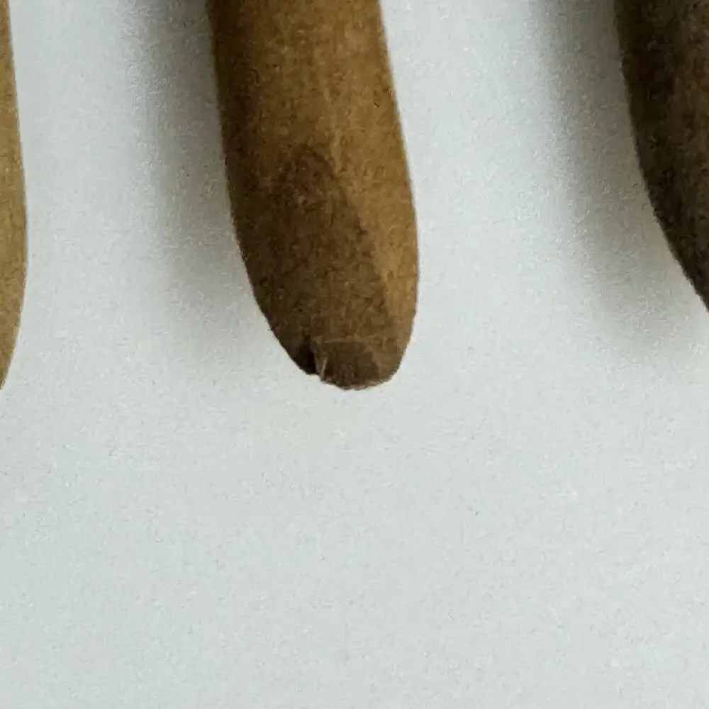 Vintage Cocktail Appetizer Forks Stainless Japan Wood Handle Set of 6